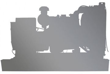 Дизельный генератор MGE P640BN в кожухе с АВР