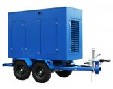 ТСС ЭД-108-Т400-2РПМ15 в погодозащитном кожухе на прицепе с АВР