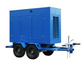 ТСС ЭД-600-Т400-2РПМ16 в погодозащитном кожухе на прицепе с АВР